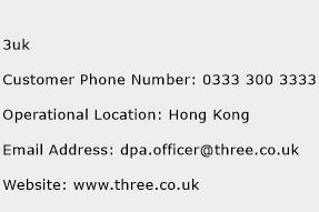 3uk Phone Number Customer Service