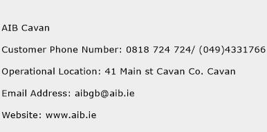 AIB Cavan Phone Number Customer Service