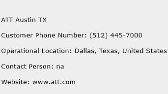 ATT Austin TX Phone Number Customer Service