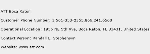 ATT Boca Raton Phone Number Customer Service