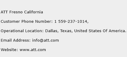 ATT Fresno California Phone Number Customer Service