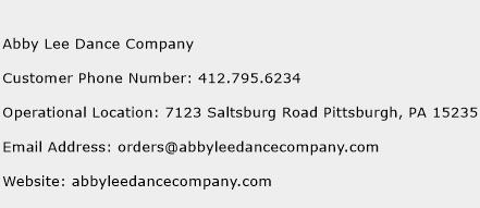 Abby Lee Dance Company Phone Number Customer Service