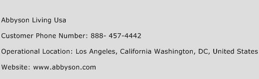 Abbyson Living USA Phone Number Customer Service