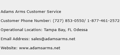 Adams Arms Customer Service Phone Number Customer Service