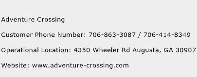 Adventure Crossing Phone Number Customer Service
