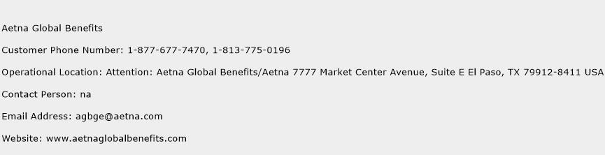 Aetna Global Benefits Phone Number Customer Service