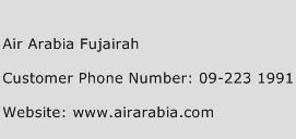 Air Arabia Fujairah Phone Number Customer Service