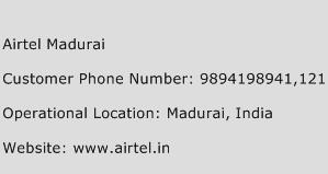 Airtel Madurai Phone Number Customer Service