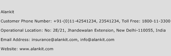 Alankit Phone Number Customer Service
