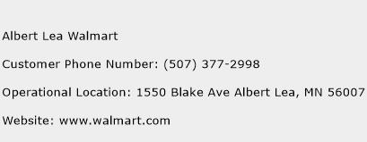 Albert Lea Walmart Phone Number Customer Service