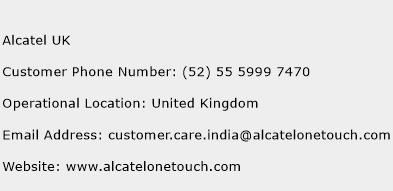 Alcatel UK Phone Number Customer Service
