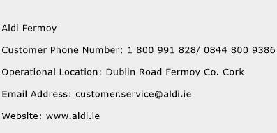Aldi Fermoy Phone Number Customer Service