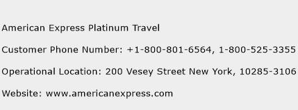 American Express Platinum Travel Phone Number Customer Service