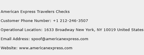 American Express Travelers Checks Phone Number Customer Service