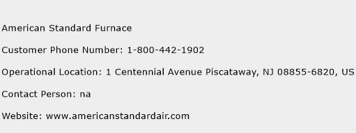 American Standard Furnace Phone Number Customer Service