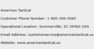 American Tactical Phone Number Customer Service