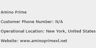 Amino Prime Phone Number Customer Service
