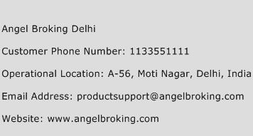 Angel Broking Delhi Phone Number Customer Service