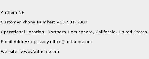 Anthem NH Phone Number Customer Service