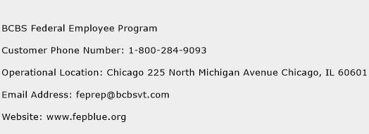 BCBS Federal Employee Program Phone Number Customer Service