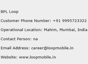 BPL Loop Phone Number Customer Service