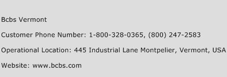 Bcbs Vermont Phone Number Customer Service
