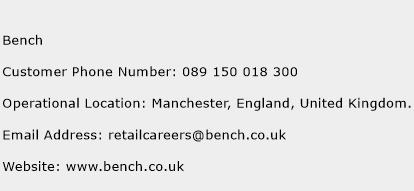Bench Phone Number Customer Service