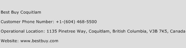 Best Buy Coquitlam Phone Number Customer Service