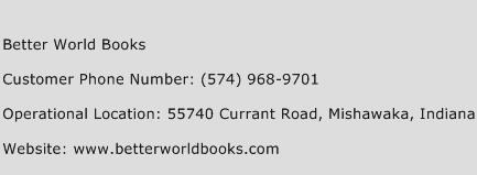 Better World Books Phone Number Customer Service