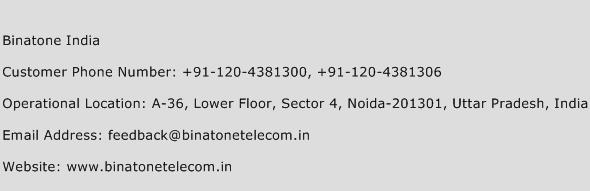 Binatone India Phone Number Customer Service