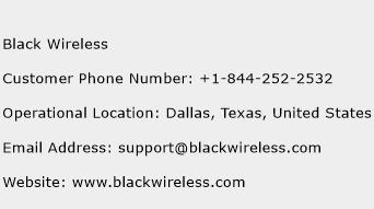 Black Wireless Phone Number Customer Service