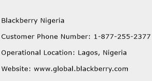 Blackberry Nigeria Phone Number Customer Service