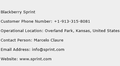 Blackberry Sprint Phone Number Customer Service