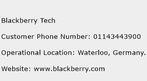 Blackberry Tech Phone Number Customer Service