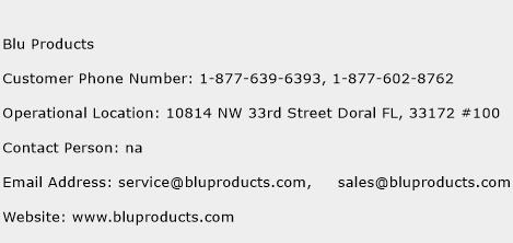 Blu Products Phone Number Customer Service
