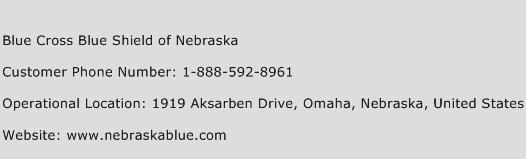 Blue Cross Blue Shield of Nebraska Phone Number Customer Service
