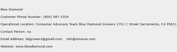 Blue Diamond Phone Number Customer Service