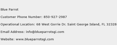 Blue Parrot Phone Number Customer Service