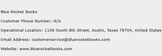 Blue Rocket Books Phone Number Customer Service