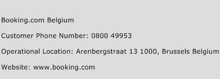 Booking.com Belgium Phone Number Customer Service