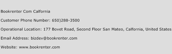 Bookrenter Com Calfornia Phone Number Customer Service