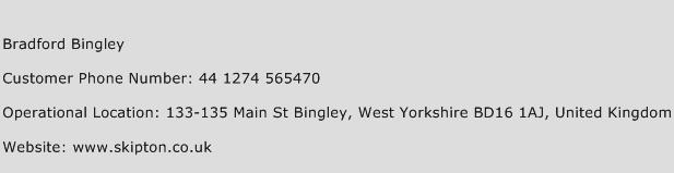 Bradford Bingley Phone Number Customer Service