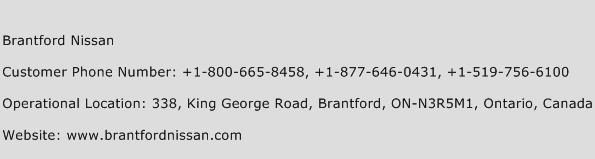 Brantford Nissan Phone Number Customer Service