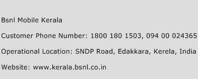 Bsnl Mobile Kerala Phone Number Customer Service