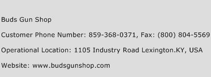 Buds Gun Shop Phone Number Customer Service