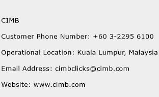 CIMB Phone Number Customer Service