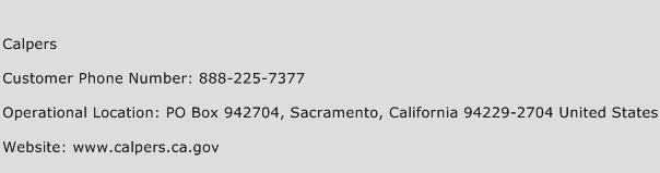 Calpers Phone Number Customer Service