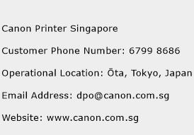 Canon Printer Singapore Phone Number Customer Service