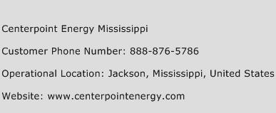 Centerpoint Energy Mississippi Phone Number Customer Service