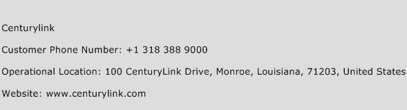 CenturyLink Phone Number Customer Service